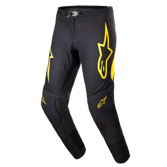 Motocross Trousers Alpinestars Supertech Ward Black Yellow Pant