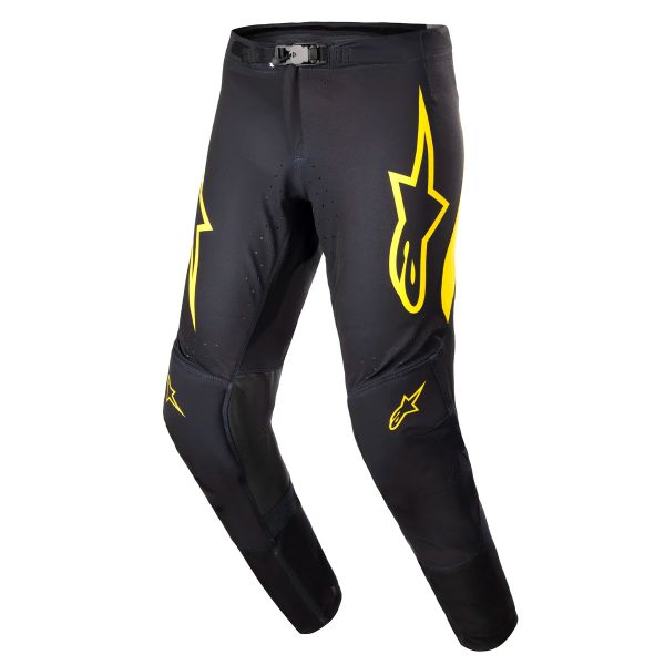 Motocross Trousers Alpinestars Supertech Ward Black Yellow Pant