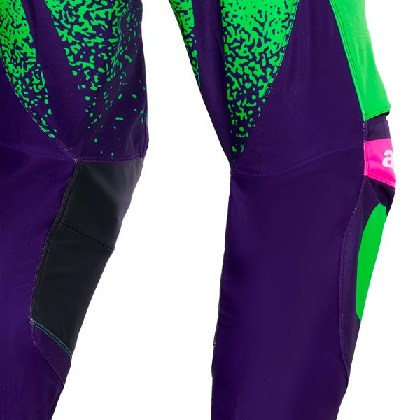 Alpinestars Techstar Nomur Pants Deep Purple Green Pink Fluo