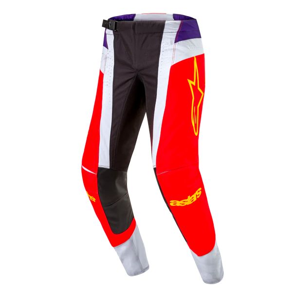 Motocross Trousers Alpinestars Techstar Ocuri Hot Orange Purple Black Pant