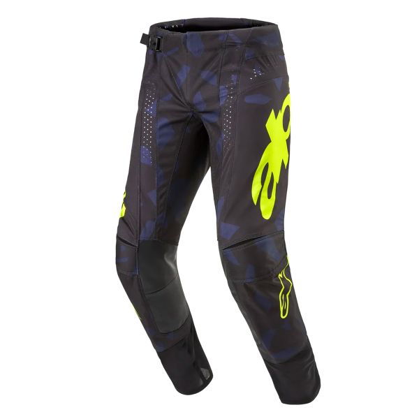 Motocross Trousers Alpinestars Techstar Rantera Black Navy Yellow Fluo Pant