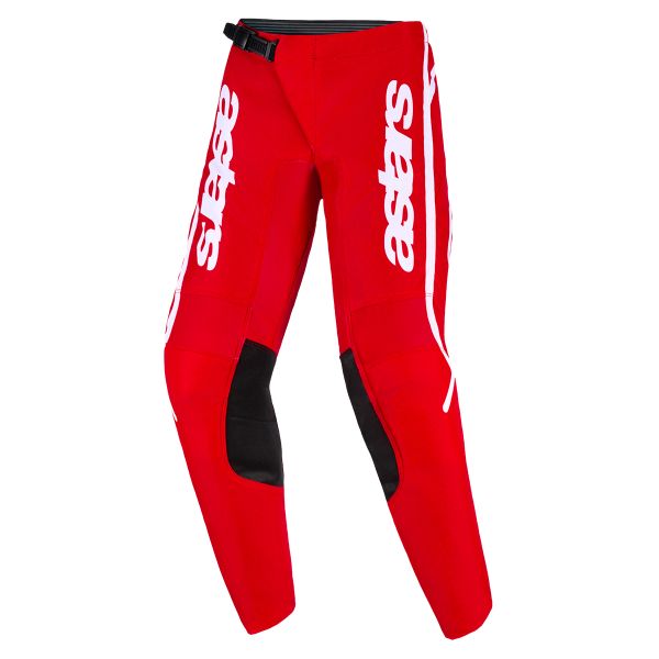 Motocross Trousers Alpinestars Youth Fluid Apex Pants Red White