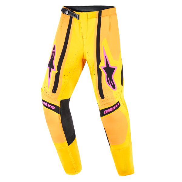 Motocross Trousers Alpinestars Youth Supertech Nomur Pants Orange Yellow Pink
