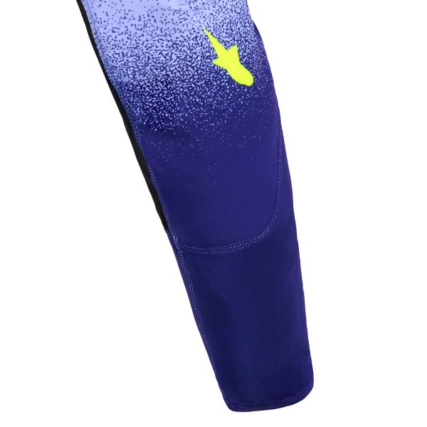 Alpinestars Youth Supertech Scenz Pants Purple Yellow Fluo