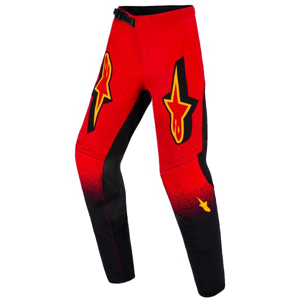 Motocross Trousers Alpinestars Youth Supertech Scenz Pants Red Black Yellow