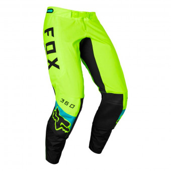 Motocross Trousers FOX 360 Dier Fluo Yellow Pant Kid