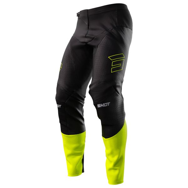 Motocross Trousers SHOT Contact Patrol Black Neon Yellow Pant