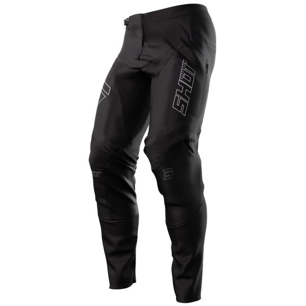 Motocross Trousers SHOT Contact Zip Black Pant 2.0