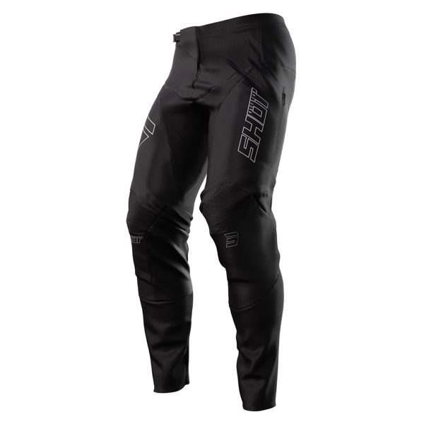 Motocross Trousers SHOT Contact Zip Black Pant Motocross Trousers SHOT Contact Zip Black Pant