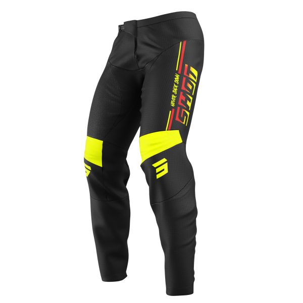 Motocross Trousers SHOT Devo Block Neon Yellow Pant