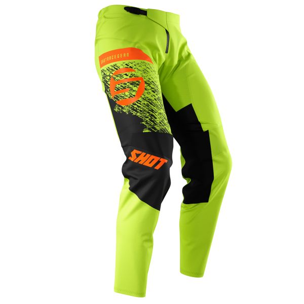 Motocross Trousers SHOT Devo Roll Green Orange Pant Kid Motocross Trousers SHOT Devo Roll Green Orange Pant Kid