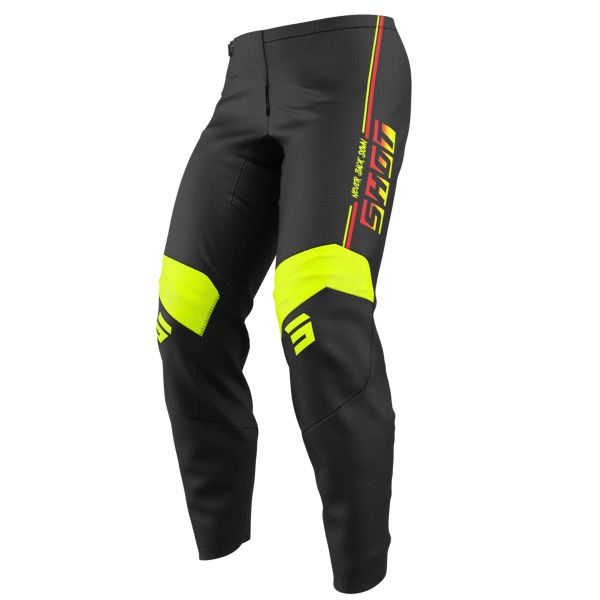 Motocross Trousers SHOT Draw Kid Block Neon Yellow Pant