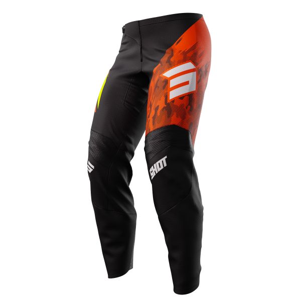 Motocross Trousers SHOT Draw Matrix Orange Pant Kid