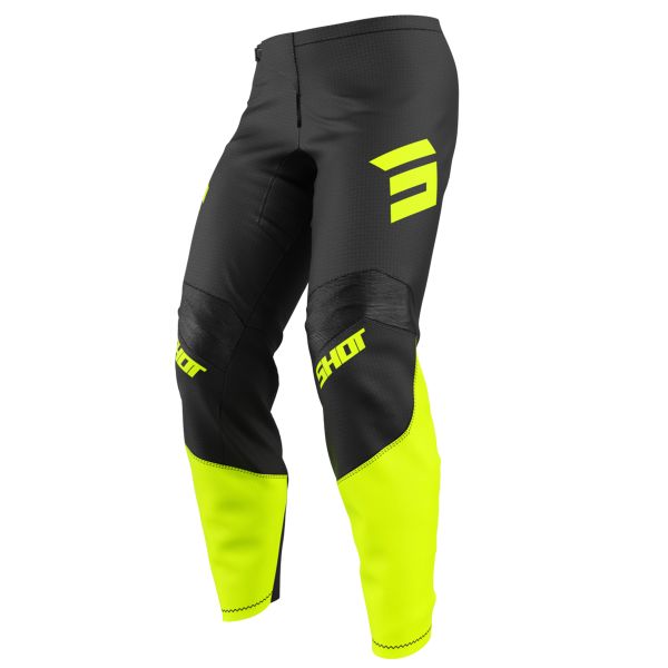 Motocross Trousers SHOT Draw Private Neon Yellow Pant