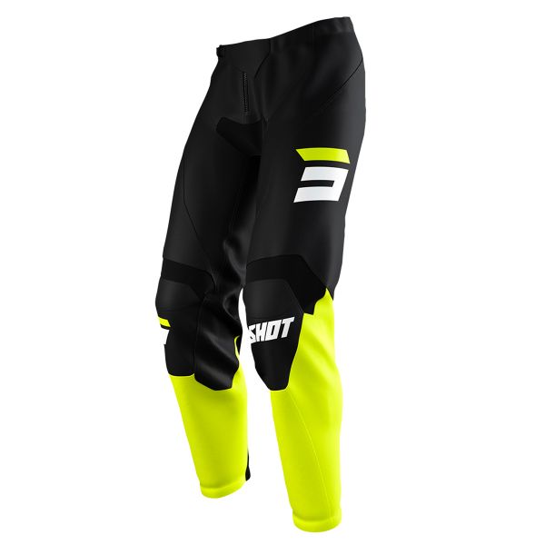 Motocross Trousers SHOT Raw Burst Neon Yellow Pant