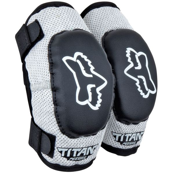 Motocross Elbow Protectors FOX Titan Elbow Enfant Black Silver Motocross Elbow Protectors FOX Titan Elbow Enfant Black Silver
