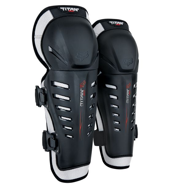 Motocross Knee Protectors FOX Titan Race Knee Black