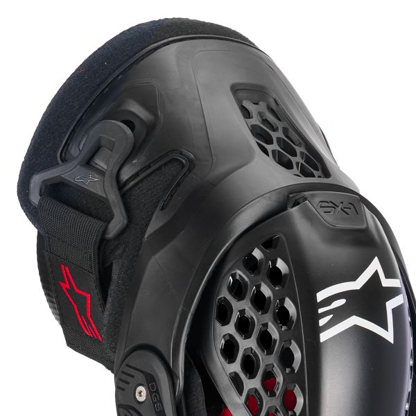 Alpinestars Sx-1 Plasma Knee Protector Black Red Cool Gray