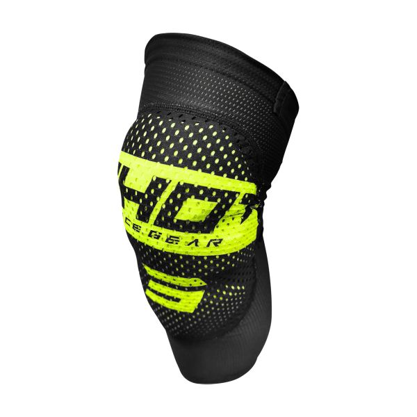 Motocross Knee Protectors SHOT Airlight Black Neon Yellow Knee Kid