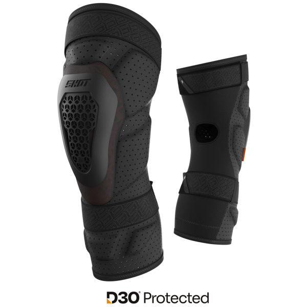 Motocross Knee Protectors SHOT Protector D3o Black knee pads