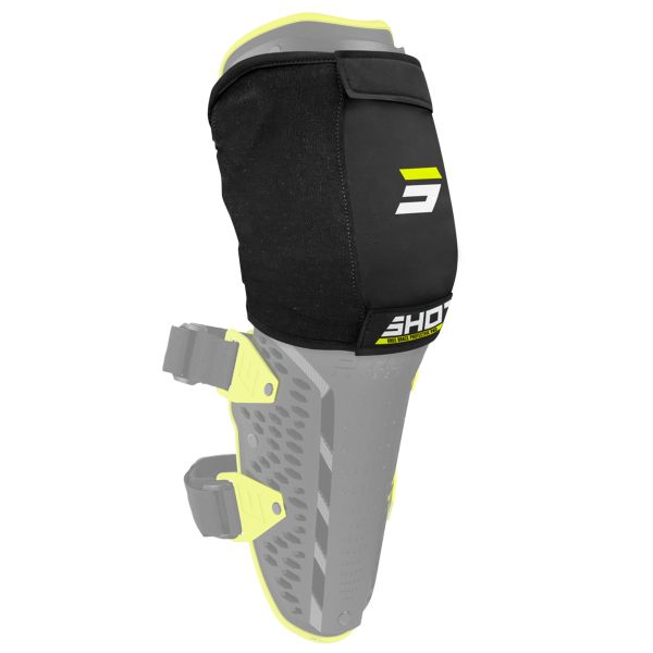 Motocross Knee Protectors SHOT Unpeak Knee Pads Black Neon Yellow