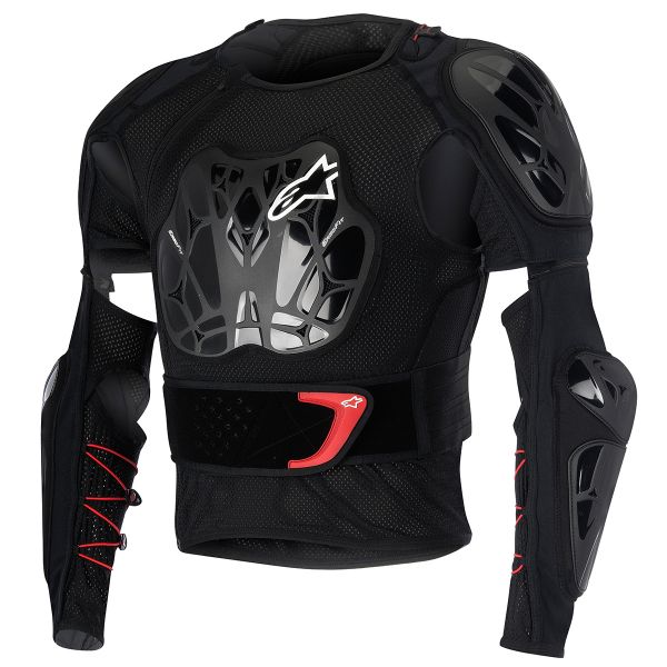 Motocross Protective Vest Alpinestars Bionic Jacket Black Red Kid Motocross Protective Vest Alpinestars Bionic Jacket Black Red Kid