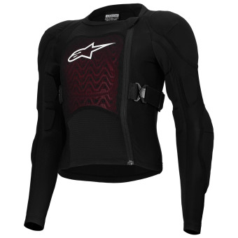 Motocross Protective Vest Alpinestars Bionic Plasma LT Youth Protection Jacket Black White