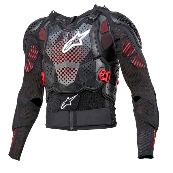 Motocross Protective Vest Alpinestars Bionic Tech V3 Black White Red Motocross Protective Vest Alpinestars Bionic Tech V3 Black White Red