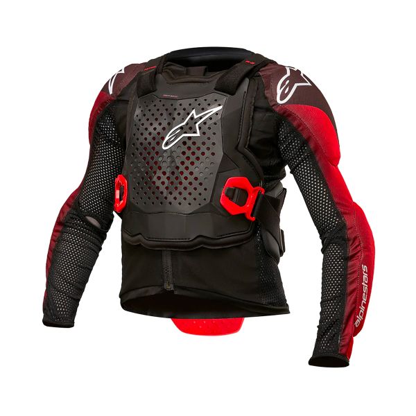 Motocross Protective Vest Alpinestars Bionic Tech Youth Black White Red Motocross Protective Vest Alpinestars Bionic Tech Youth Black White Red