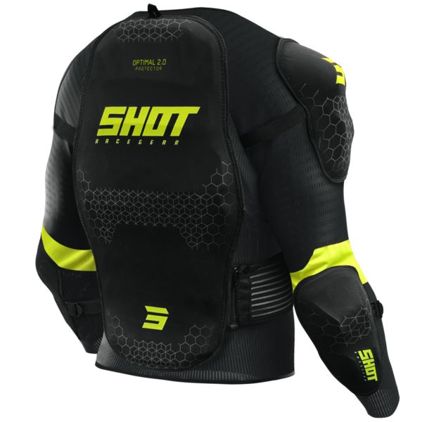 SHOT Haut Du Corps Optimal 2.0 Black Neon Yellow