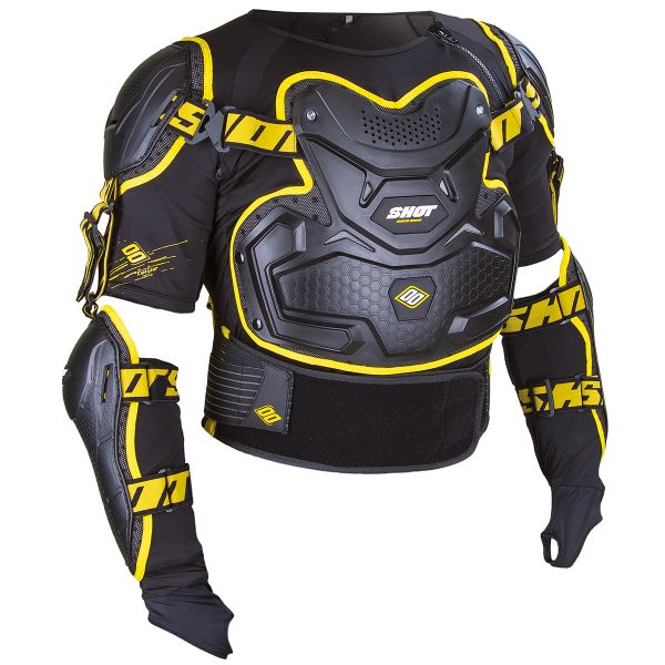 Chest Protectors SHOT Interceptor Black Yellow