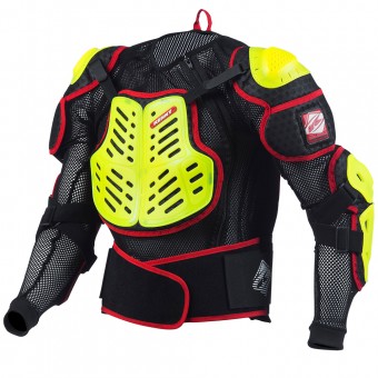 Motocross Protective Vest Kenny Performance Neon Yellow Red Kid