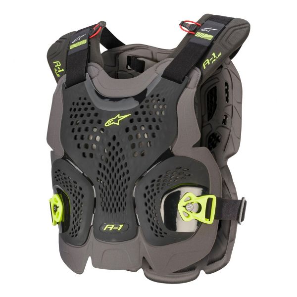 Chest Protectors Alpinestars A-1 Plus Chest Protector Black Anthracite Yellow Fluo