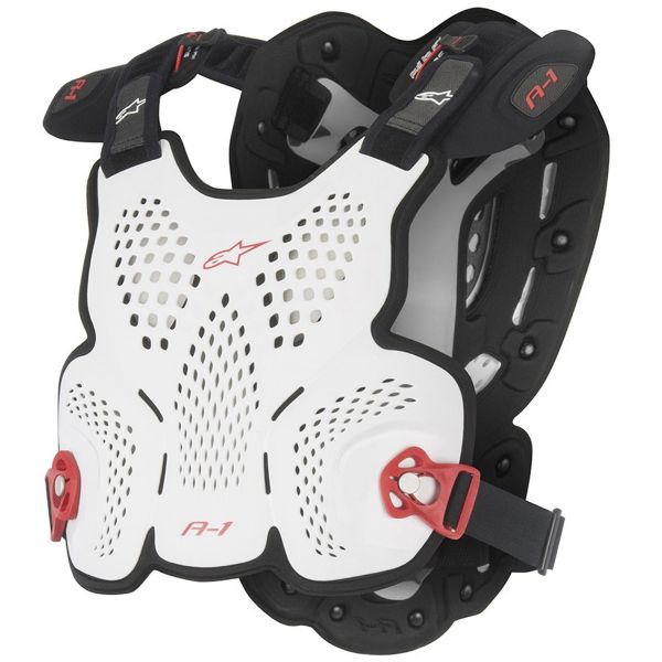 Chest Protectors Alpinestars A1 White Black Red