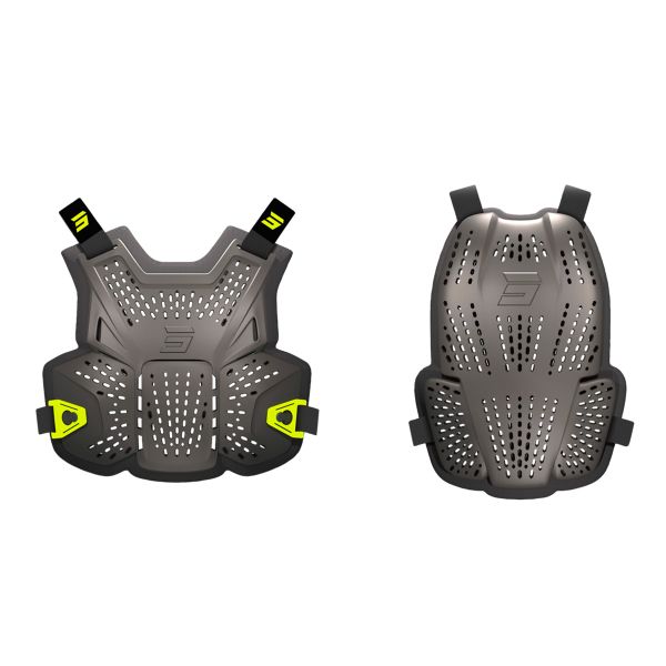Chest Protectors SHOT Airflow Black Neon Yellow Chest Deflector