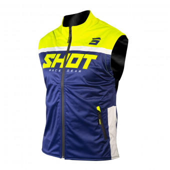 Motocross Jackets SHOT Bodywarmer Lite 2.0 Navy Neon Yellow