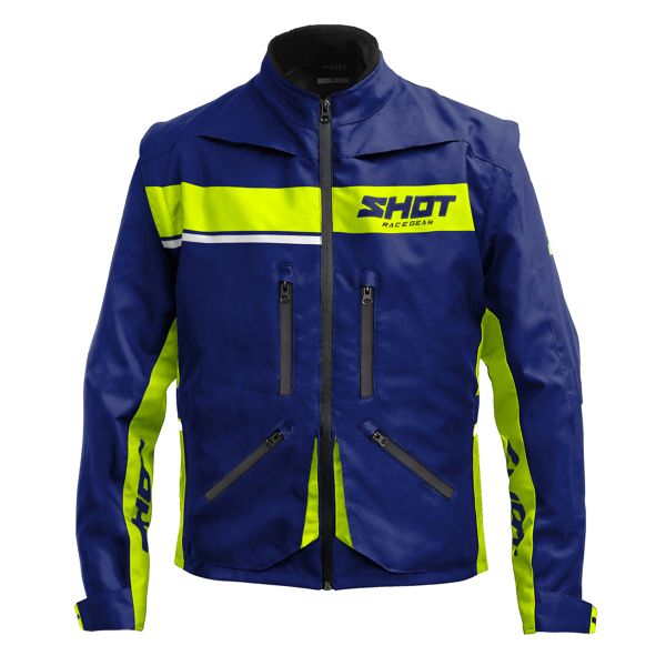 【超歓迎】 Contact SHOT Jackets Motocross Assault Yellow Neon Blue 2.0 バイクウェア・装備