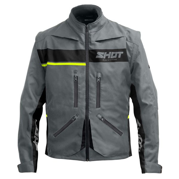 Motocross Jackets SHOT Contact Assault 2.0 Grey Neon Yellow Motocross Jackets SHOT Contact Assault 2.0 Grey Neon Yellow