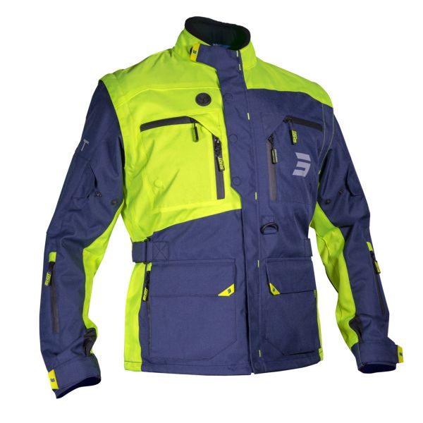 Motocross Jackets SHOT Racetech Navy Neon Yellow