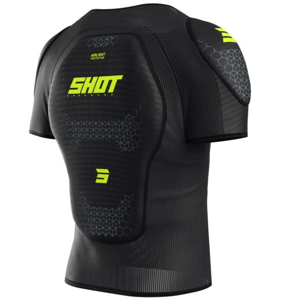 SHOT T-shirt Kid Airlight Kid Black Neon Yellow