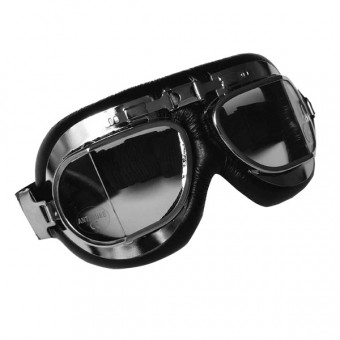 Motorcycle Goggles Torx Air Force Black Chrome - Clear Motorcycle Goggles Torx Air Force Black Chrome - Clear