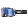 Motorcycle Goggles 100% Barstow Death Spray Blue Lens
