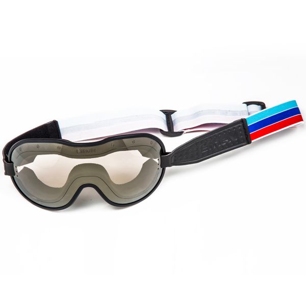 Motorcycle Goggles Ethen Cafe Racer Blue Red Mask
