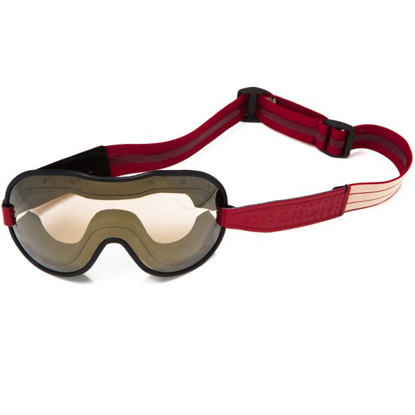 Motorcycle Goggles Ethen Cafe Racer Burgundy Beige Mask
