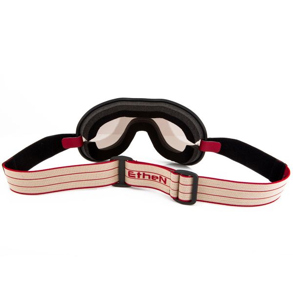 Ethen Cafe Racer Burgundy Beige Mask