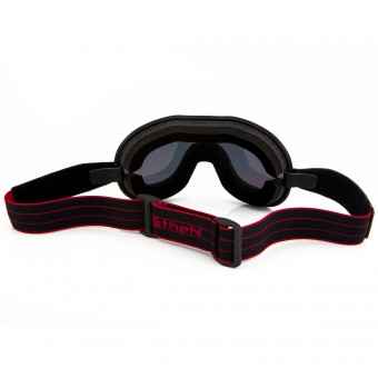 Ethen Cafe Racer Burgundy Black Mask