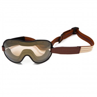 Motorcycle Goggles Ethen Cafe Racer Brown Beige Mask