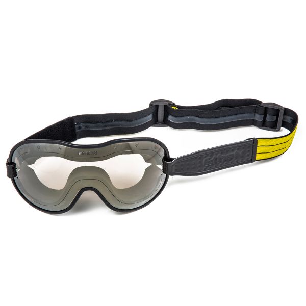 Motorcycle Goggles Ethen Cafe Racer Black Yellow Mask