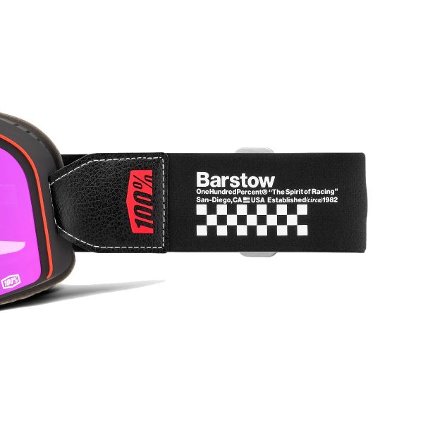 100% Barstow Erban - Visor Mirror Dark Red