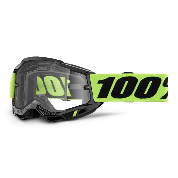 Motocross Goggles 100% Accuri 2 Enduro Moto Yellow Motocross Goggles 100% Accuri 2 Enduro Moto Yellow